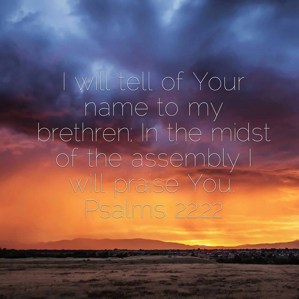 I Will Tell Of Your Name To My Brethren Bible Inspirations