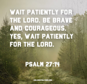 Wait Patiently For The Lord Bible Inspirations