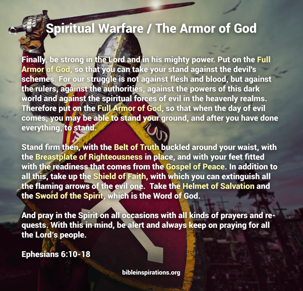 Put on the Full Armor of God Bible Inspirations