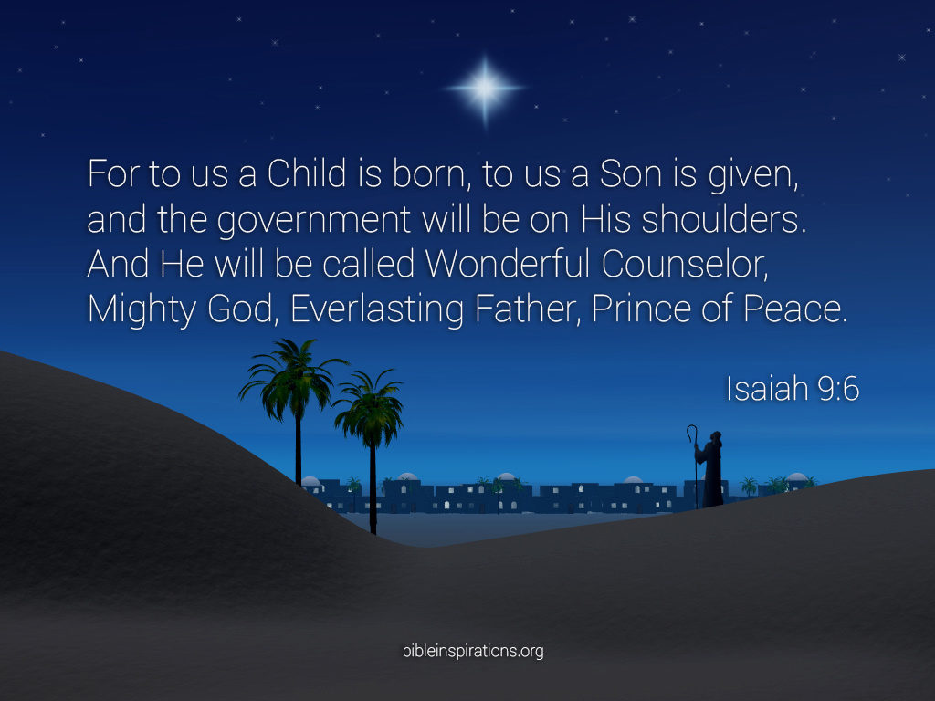 For To Us A Child Is Born To Us A Son Is Given Birth Of Jesus 